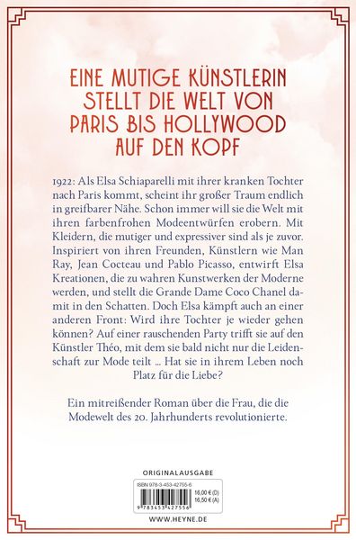 Produktbild: Die Modemacherin von Paris &ndash; Mit ihren Kleidern verzauberte Elsa Schiaparelli die Menschen. F&uuml;r ihr Gl&uuml;ck und ihr Kind musste sie k&auml;mpfen.