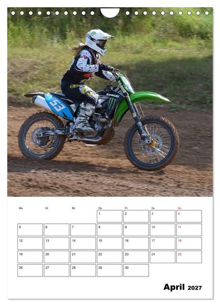 Produktbild: Motocross Terminplaner (Wandkalender 2027 DIN A4 hoch), CALVENDO Monatskalender
