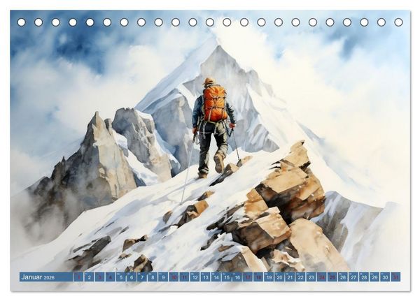 Produktbild: Die Magie der Bergwelt (Tischkalender 2026 DIN A5 quer), CALVENDO Monatskalender