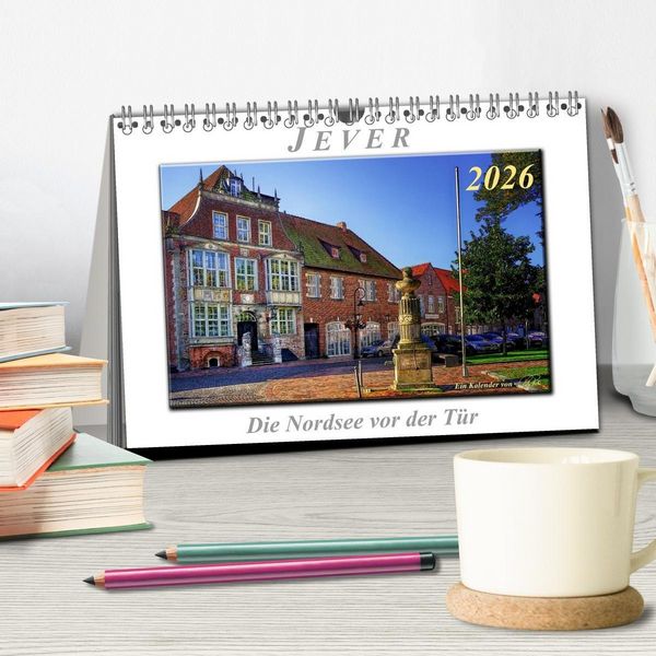 Produktbild: Jever - die Nordsee vor der T&uuml;r (Tischkalender 2026 DIN A5 quer), CALVENDO Monatskalender