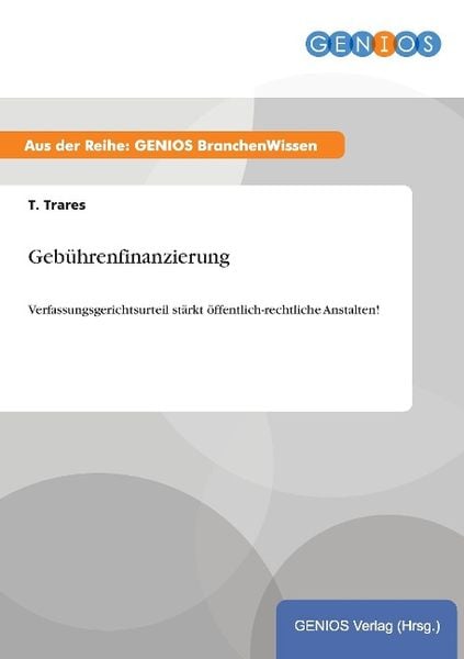 Produktbild: Geb&uuml;hrenfinanzierung