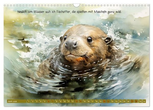 Produktbild: Neulich am Wasser (Wandkalender 2026 DIN A3 quer), CALVENDO Monatskalender