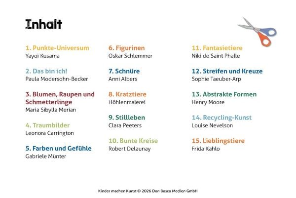 Produktbild: Kinder machen Kunst. Malen und Basteln inspiriert von bekannten Kunstwerken