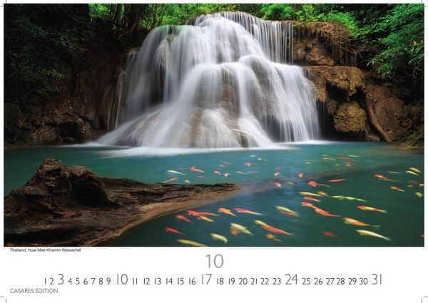 Produktbild: Wasserf&auml;lle Kalender 2027 &ndash; Wandkalender | Fotokalender Naturkalender 35x50cm Gro&szlig;format - Inspirierende Wasserfall-Fotografien f&uuml;r das ganze Jahr.