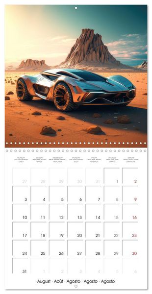 Produktbild: Fantasy desert cars (Wall Calendar 2026 12 &times; 12 Inch) CALVENDO 12 Month Wall Calendar