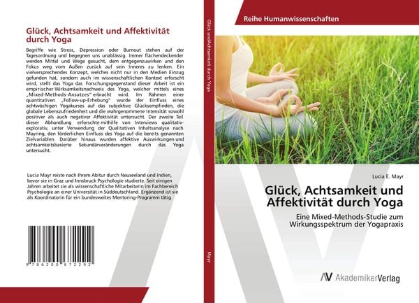 Glück, Achtsamkeit und Affektivität durch Yoga, Taschenbuch von Lucia E. Mayr, AV Akademikerverlag, 9786200672292
