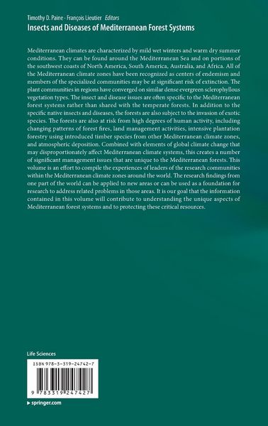 Produktbild: Insects and Diseases of Mediterranean Forest Systems