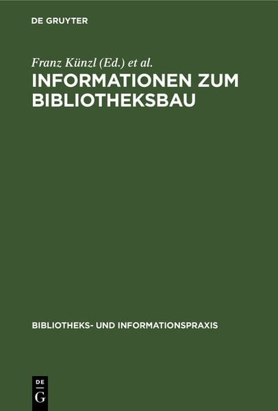 Produktbild: Informationen zum Bibliotheksbau