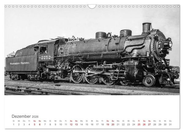 Produktbild: US-Dampflokomotiven (Wandkalender 2026 DIN A3 quer), CALVENDO Monatskalender