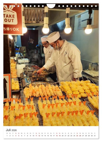 Produktbild: Japanisches Streetfood (Wandkalender 2026 DIN A4 hoch), CALVENDO Monatskalender