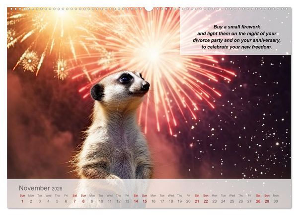 Produktbild: Positive new start after divorce (Wall Calendar 2026 DIN A2 landscape), CALVENDO 12 Month Wall Calendar