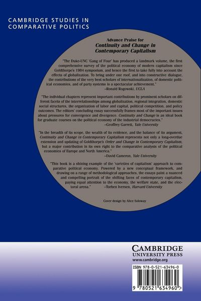 Produktbild: Continuity and Change in Contemporary Capitalism