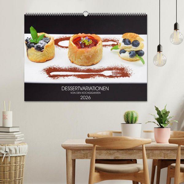 Produktbild: DESSERTVARIATIONEN (Wandkalender 2026 DIN A2 quer), CALVENDO Monatskalender