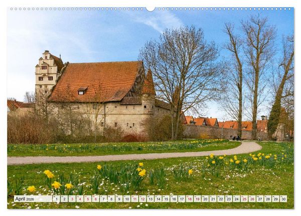 Produktbild: Ein Spaziergang durch Dinkelsb&uuml;hl (Wandkalender 2026 DIN A2 quer), CALVENDO Monatskalender