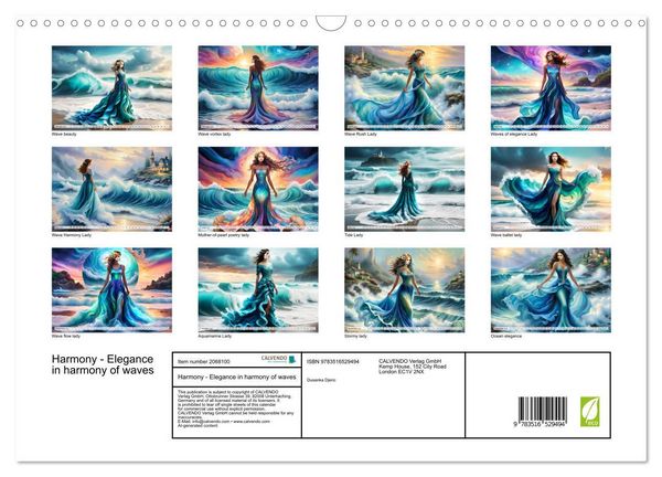 Produktbild: Harmony - Elegance in harmony of waves (Wall Calendar 2026 DIN A3 landscape), CALVENDO 12 Month Wall Calendar