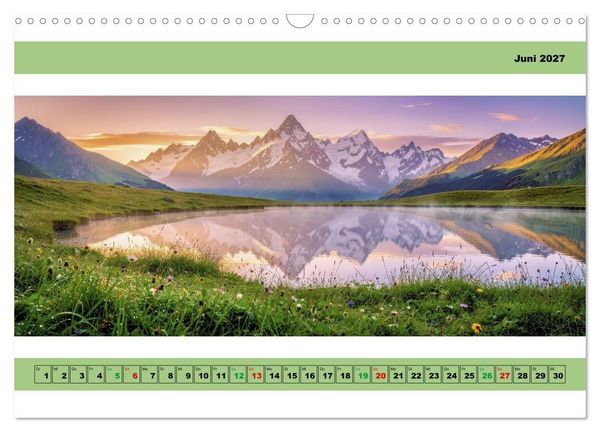 Produktbild: Naturaufnahmen - Panorama (Wandkalender 2027 DIN A3 quer), CALVENDO Monatskalender