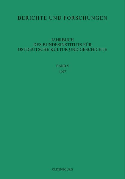 Produktbild: Jahrbuch des Bundesinstituts f&uuml;r Kultur und Geschichte der Deutschen im &ouml;stlichen Europa / 1997