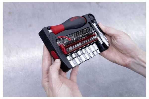 Produktbild: Wiha Bit- und Steckschl&uuml;ssel-Set 1/4\" 46960