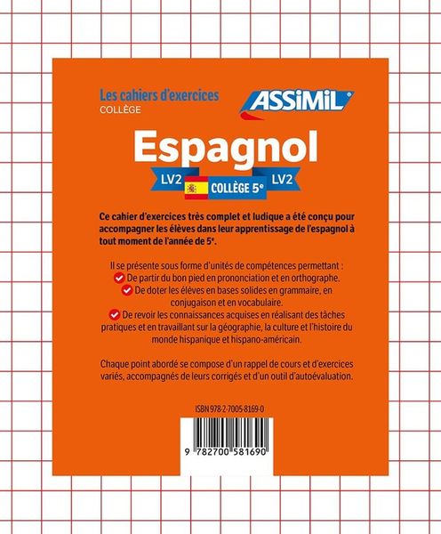 Produktbild: French-Spanish Notebook 5th Year (Cahier Espagnol 5e)