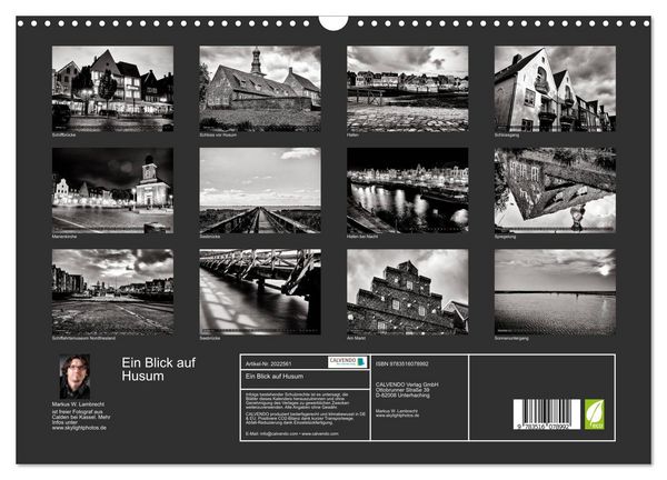 Produktbild: Ein Blick auf Husum (Wandkalender 2026 DIN A3 quer), CALVENDO Monatskalender