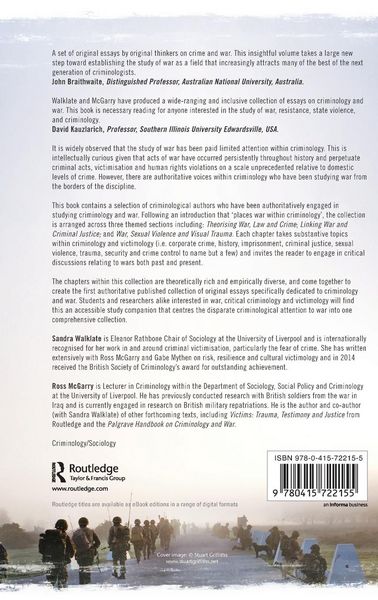 Produktbild: Criminology and War