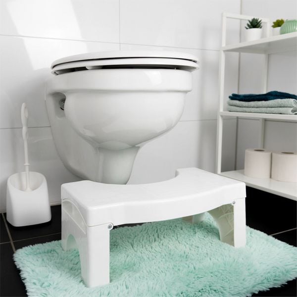 Produktbild: Faltbarer Toiletten-Fu&szlig;hocker, belastbar bis 100 kg