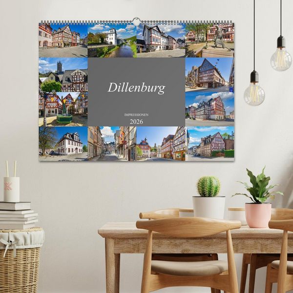 Produktbild: Dillenburg Impressionen (Wandkalender 2026 DIN A2 quer), CALVENDO Monatskalender