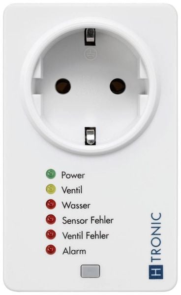 Produktbild: H-Tronic 1114725 WSS 1 Wassermelder mit externem Sensor netzbetrieben, &uuml;ber Steckdose