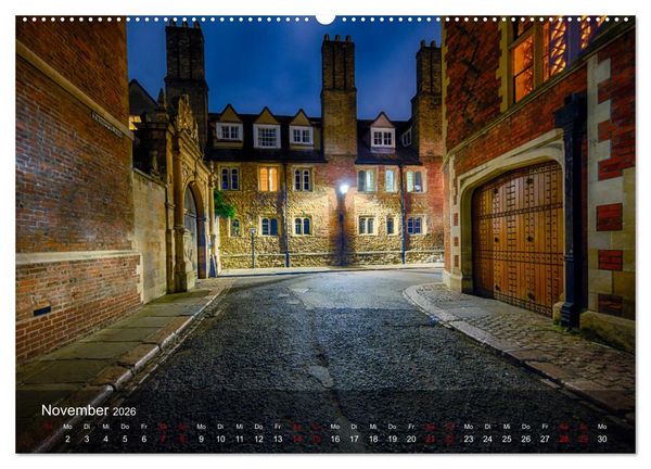 Produktbild: Cambridge street view (Wandkalender 2026 DIN A2 quer), CALVENDO Monatskalender