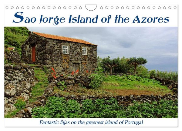 Produktbild: Sao Jorge Island of the Azores - fantastic fajas on the greenest island of Portugal (Wall Calendar 2026 DIN A4 landscape), CALVENDO 12 Month Wall Calendar
