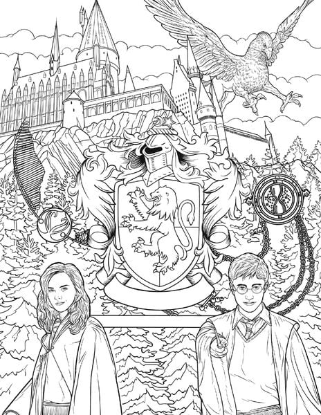 Produktbild: Aus den Filmen zu Harry Potter: Das offizielle Malbuch: Gryffindor