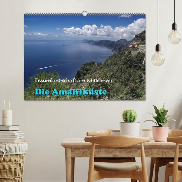 Produktbild: Traumlandschaft am Mittelmeer: Die Amalfik&uuml;ste (Wandkalender 2026 DIN A2 quer), CALVENDO Monatskalender