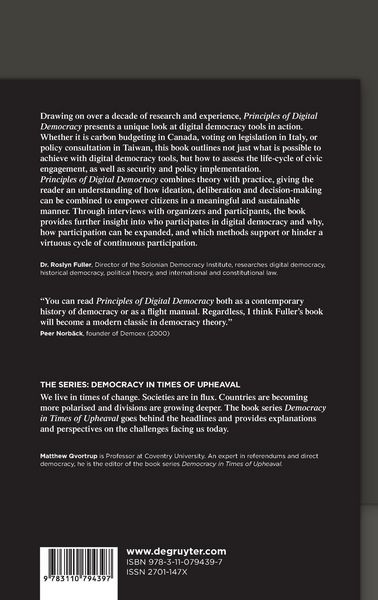 Produktbild: Principles of Digital Democracy