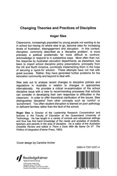 Produktbild: Changing Theories And Practices Of Discipline