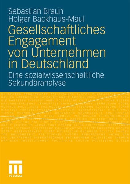 Produktbild: Gesellschaftliches Engagement von Unternehmen in Deutschland