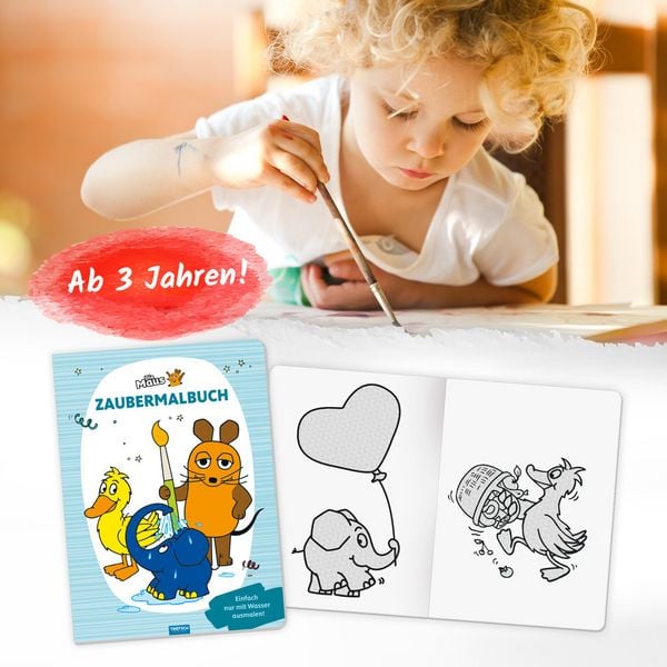 Produktbild: Tr&ouml;tsch Malbuch Die Maus Zaubermalbuch