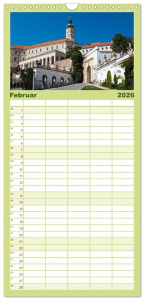 Produktbild: Familienplaner 2026 - Tschechien - Eine Reise durch ein wundersch&ouml;nes Land mit 5 Spalten (Wandkalender, 21 x 45 cm) CALVENDO