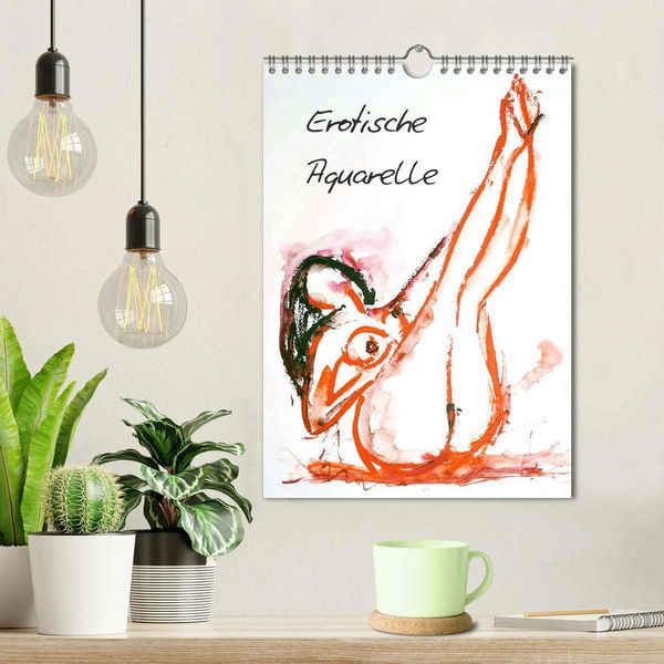 Produktbild: Erotische Aquarelle (Wandkalender 2026 DIN A4 hoch), CALVENDO Monatskalender