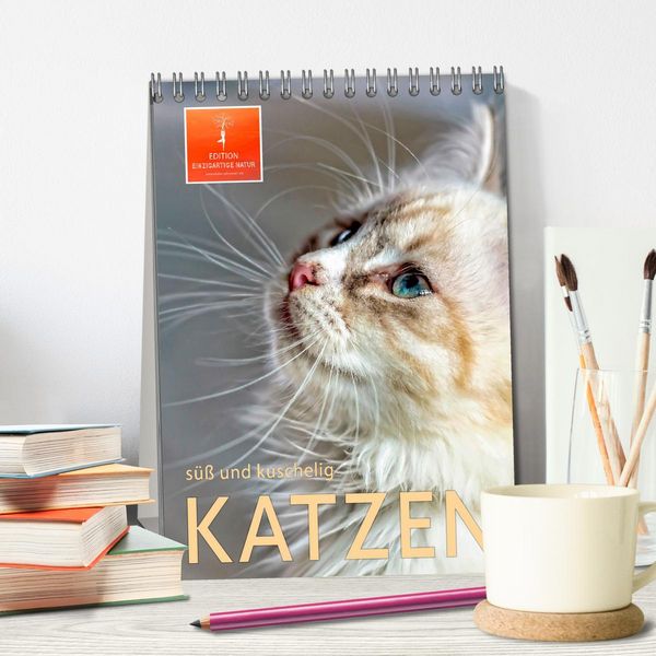 Produktbild: Katzen - s&uuml;&szlig; und kuschelig (Tischkalender 2026 DIN A5 hoch), CALVENDO Monatskalender