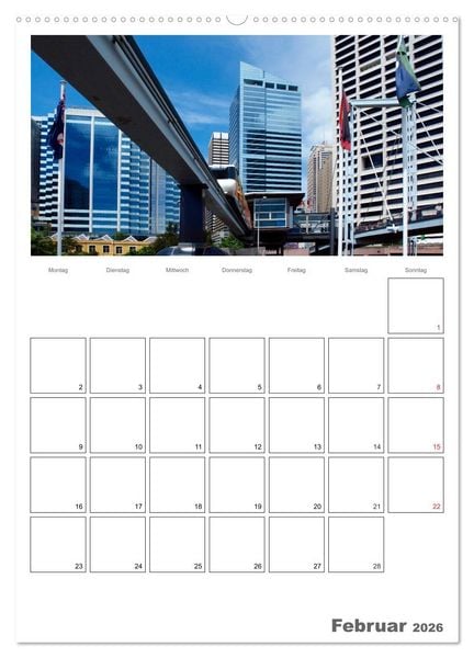 Produktbild: SYDNEY Terminplaner (hochwertiger Premium Wandkalender 2026 DIN A2 hoch), Kunstdruck in Hochglanz