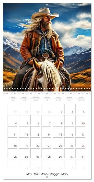 Produktbild: Man and Horse - Western Life (Wall Calendar 2026 12 &times; 12 Inch) CALVENDO 12 Month Wall Calendar