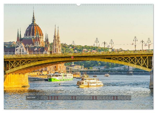 Produktbild: Budapest - Die Stadt an der Donau (hochwertiger Premium Wandkalender 2026 DIN A2 quer), Kunstdruck in Hochglanz