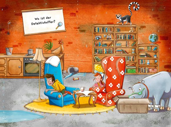 Produktbild: Tierdetektive Hippo & Ka &ndash; Wer fuhr im H&uuml;hnerstall Motorrad?