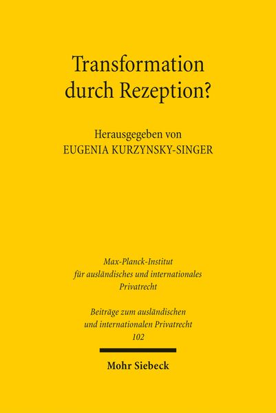 Produktbild: Transformation durch Rezeption?