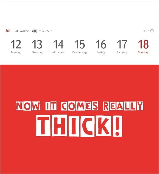 Produktbild: Now I know how the rabbit runs Postkartenkalender 2027 - 53 denglische Spr&uuml;che und Sprichw&ouml;rter