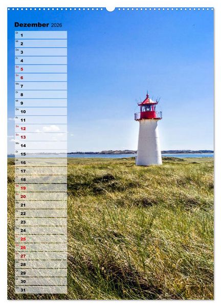 Produktbild: An der See Geburtstagsplaner (Wandkalender 2026 DIN A2 hoch), CALVENDO Monatskalender