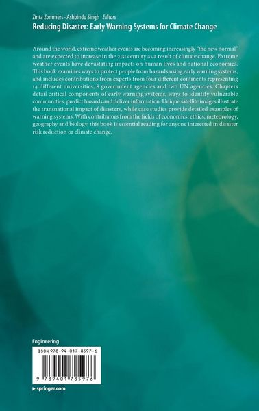 Produktbild: Reducing Disaster: Early Warning Systems For Climate Change