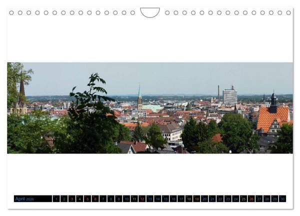 Produktbild: Bielefeld gibt es! Stadtpanoramen (Wandkalender 2026 DIN A4 quer), CALVENDO Monatskalender