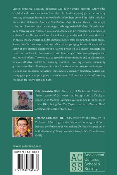 Produktbild: Critical Pedagogy, Sexuality Education and Young People