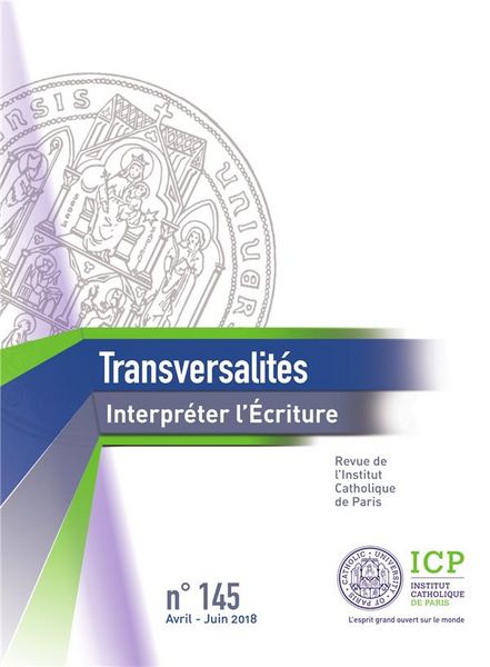 Produktbild: Transversalit&eacute;s. No 145, avril-juin 2018